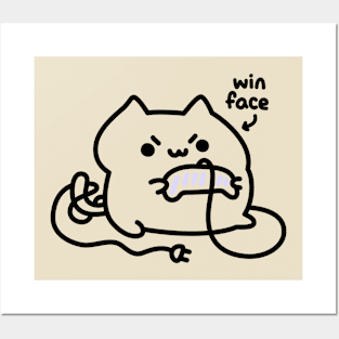 Win Face Cat Posters and Art